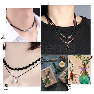 Braided Cowhide Cord WL-WH0003-01A-1