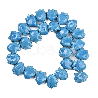 Handmade Porcelain Beads Strands PORC-C007-01H-1