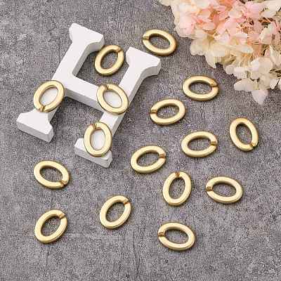 Opaque Spray Painted Acrylic Linking Rings OACR-S021-27A-B01-1