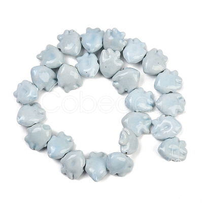 Handmade Porcelain Beads Strands PORC-C007-01A-1
