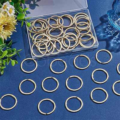 50Pcs Alloy Double Loops Jump Rings FIND-SP0005-48-1