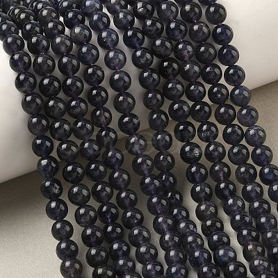 Natural Iolite Beads Strands G-E576-05C-1