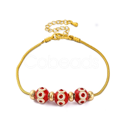 Brass European Bracelets BJEW-C080-03G-06-1