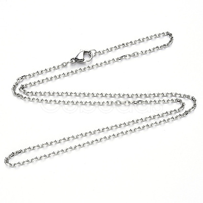 Non-Tarnish 304 Stainless Steel Cable Chain Necklace NJEW-S420-008A-P-1