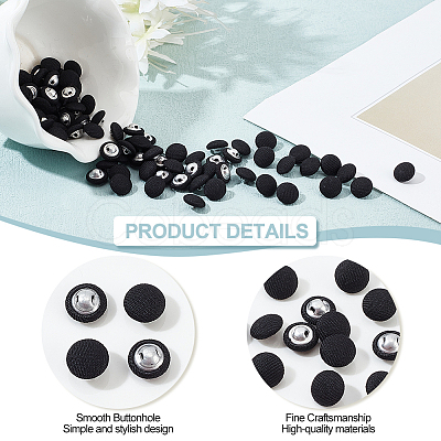 100Pcs 1-Hole Aluminum Buttons DIY-NB0007-77C-1