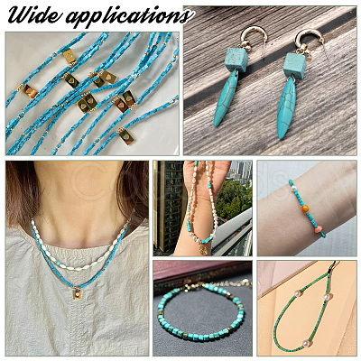 318Pcs Synthetic Turquoise Beads Strands G-PH0002-70-1