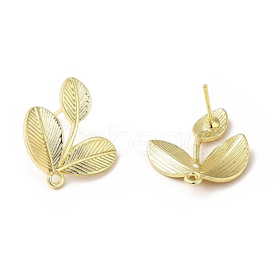 Rack Plating Alloy Stud Earring Findings X-PALLOY-K256-30LG-1