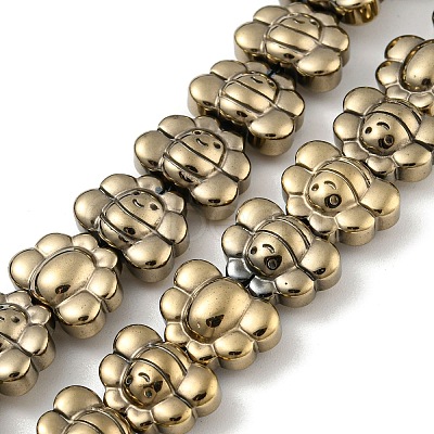 Electroplated Synthetic Non-magnetic Hematite Beads Strands G-Z032-D02-05E-1