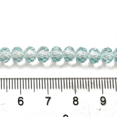 Transparent Baking Paint Glass Beads Strands DGLA-A034-T6mm-D01-1