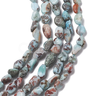 Natural Larimar Beads Strands X-G-D0002-B38-1