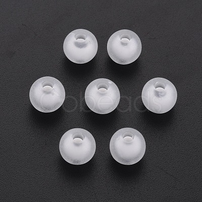 Frosted Acrylic Beads FACR-Q006-8mm-01-1