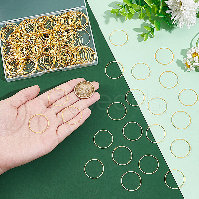 200Pcs Brass Linking Rings UNKW-UN0002-99A-1