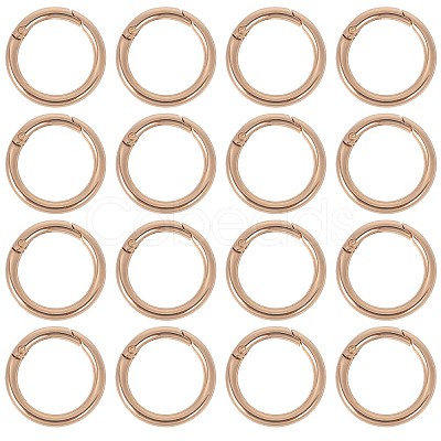 SUNNYCLUE 16Pcs Zinc Alloy Spring Gate Rings FIND-SC0005-16-1