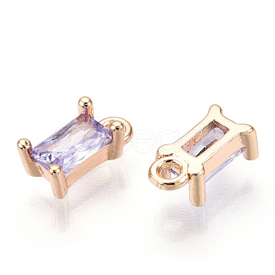 Brass Cubic Zirconia Charms LS-X1-KK-S350-367P-1