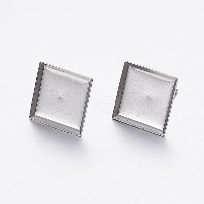 Tarnish Resistant 304 Stainless Steel Ear Stud Findings X-STAS-P198-22-1