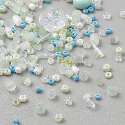 Glass Seed Beads SEED-WH0007-06A-1