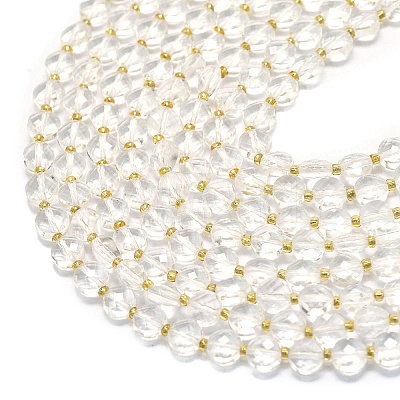Synthetic Quartz Crystal Beads Strands G-K389-B75-01-1