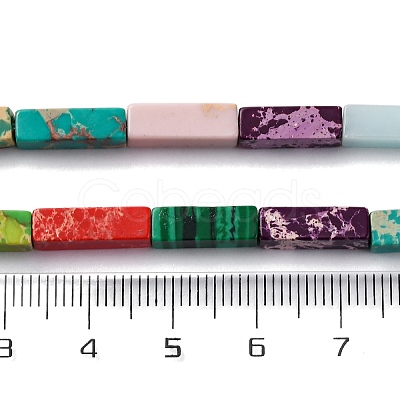 Synthetic Imperial Jasper Dyed Beads Strands G-D077-C01-13-1