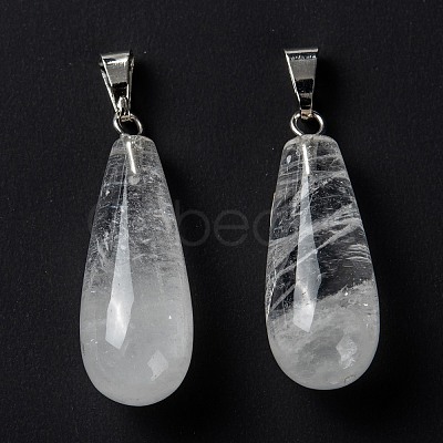 Natural Quartz Crystal Pendants X-G-F707-16-1