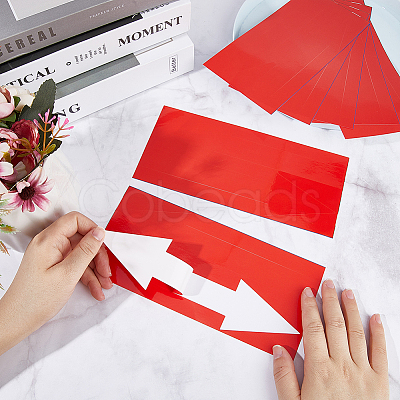 PVC Self Adhesive Arrow Label Stickers DIY-CP0013-44A-1