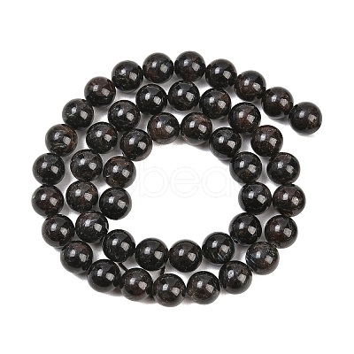 Natural Glaucophane Beads Strands G-F836-A01-8mm-1