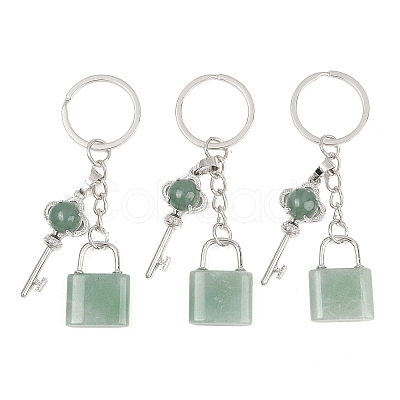Mixed Stone Pendant Keychains KEYC-A016-01P-1