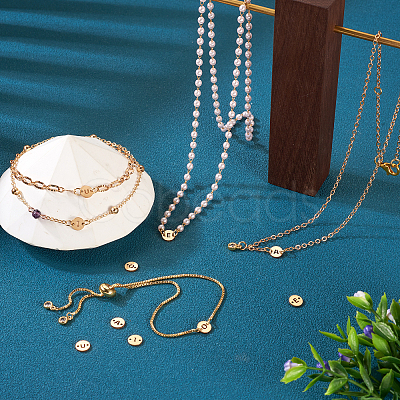 Real 14K Gold Plated Brass Connector Charms KK-TAC0017-04G-05-1