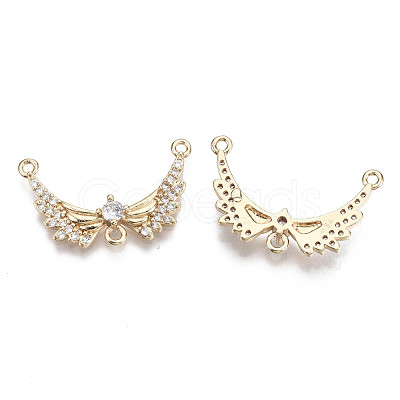 Brass Micro Pave Cubic Zirconia Chandelier Component Links KK-R111-040-1
