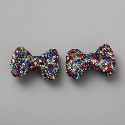 Polymer Clay Rhinestone Beads FIND-WH0433-71B-1