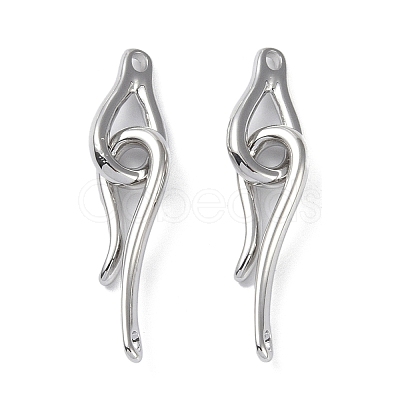 Brass Hook and Eye Clasps KK-B087-18P-1