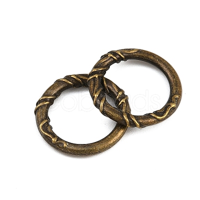 Tibetan Style Alloy Linking Rings TIBE-B003-06AB-1