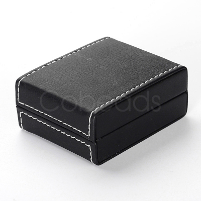 Square Imitation Leather Necklaces Boxes LBOX-F001-01-1