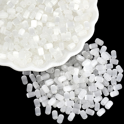 600Pcs Drawbench Style Glass Seed Beads SEED-PA0001-25B-1