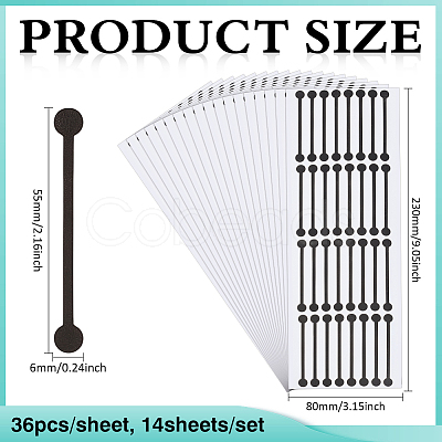 PVC Self-adhesive Stickers STIC-WH0003-60C-1