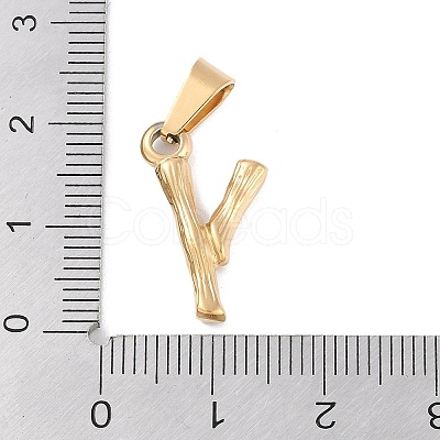 304 Stainless Steel Pendants STAS-F235-01G-Y-1