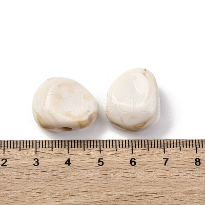 Two Tone Opaque Acrylic Beads MACR-Z002-01B-1