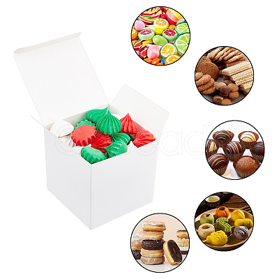 Foldable Creative Kraft Paper Box CON-WH0062-04A-1