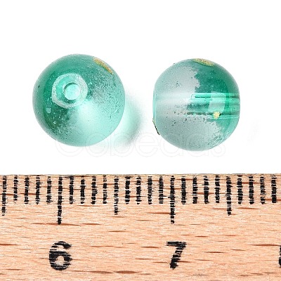 Frosted Baking Paint Glass Beads LS-DGLA-N005-8mm-09-1