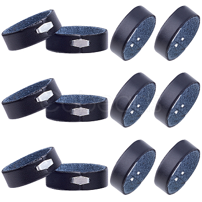 100Pcs Leather with Alloy Waist Belt Keeper Rings FIND-CP0002-45A-1