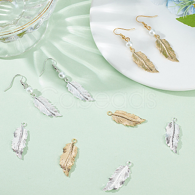 20Pcs 2 Colors Brass Pendants KK-BBC0011-26-1
