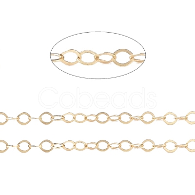 Yellow Gold Filled Cable Chains CHC-M023-08G-1