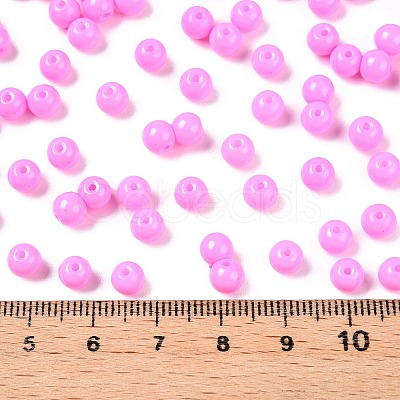 Opaque Baking Paint Glass Beads DGLA-T004-02I-1