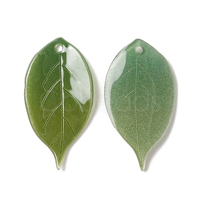 Opaque Resin Pendants RESI-L035-05-1