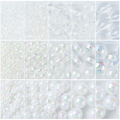 Mixed Styles Acrylic Beads OACR-CJ0002-02-1