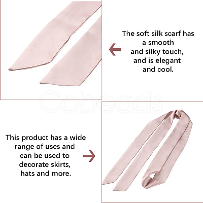 Long Polyester Silk Scarf for Women Girls AJEW-WH20042-77B-1