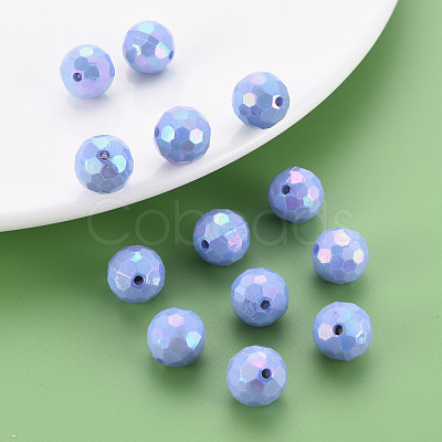 Opaque Acrylic Beads TACR-S154-10F-06-1