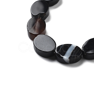 Natural Black Agate Beads Strands G-P559-B09-01-1