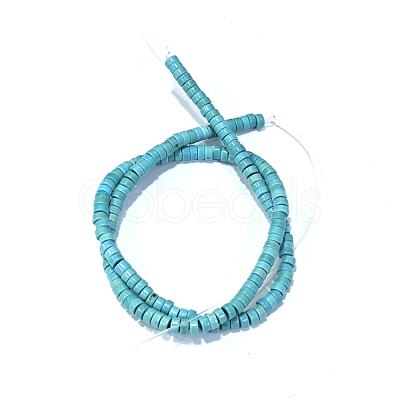Synthetic Turquoise Beads Strands X-TURQ-G110-4x2mm-09-1