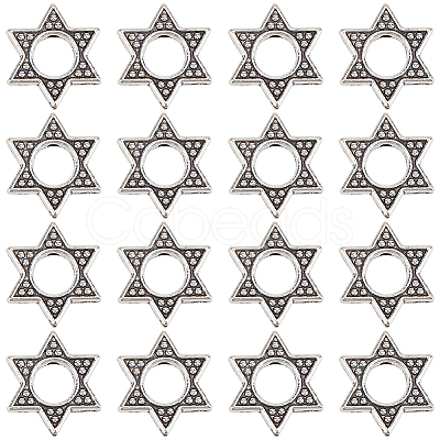 60Pcs Tibetan Style Zinc Alloy Bead Frame FIND-SC0010-42-1