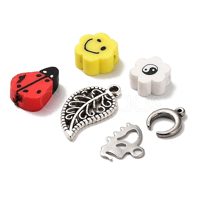 DIY Mixed Stone & Charm Ring Making Kits DIY-SZ0008-79-1